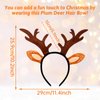 WLYIIC Christmas Elk Antlers Headband-Women's Fawn Horn Headband Cute Elk Antlers Ears Costume Hair Accessories Christmas Elk Headbands Cosplay Costume Party Favors Supplies