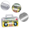 2PCS Inflatable Boombox and Mobile Phone - 80s 90s Party Decorations Supplies Cosplay Props - Rappers Hip Hop B-Boys Costume Accessory