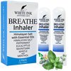White Ink Breathe Better Pink Himalayan Sea Salt Nasal Inhaler | Congestion | Allergy | Focus | Aromatherapy Sinus | Lung (2)