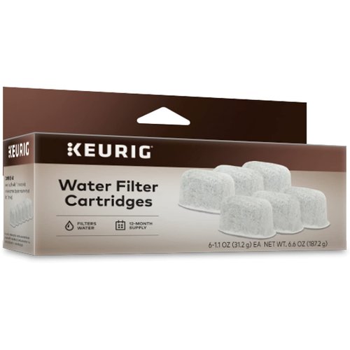 Keurig Water Filter Refill Cartridges, Replacement Water Filter Cartridges, Compatible with 2.0 K-Cup Pod Coffee Makers, 6 Count