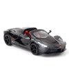 iLooboo Toy Cars Model Ferrari Roadster 1/24 Black LaFerrari Die-cast Vehicles with Sound and Light