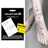 INKARTLINK Temporary Tattoos, Semi Permanent Tattoos Adult Art Designs Waterproof Temporary Tattoos Party Favors Tattoo Stickers Realistic, No Adhesive, Lasts 1-2 Weeks Black (Henna 4)