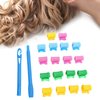 20 PCS Spiral Curl Curlers, Professional No-Heat Hair Styling Kit with Rollers, Hook and Handle