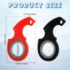2pcs Keychain Spinner Toy, Keychain Spinner Portable Keychain Spinner Fidget Key Ring Spinner for Teens Adults Finger Exercise (Black, Red)