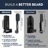Arkam Beard Straightener for Men - Original Heated Beard Brush Kit w/Anti-Scald Feature, Dual Action Hair Comb and Travel Bag for Short to Medium Beards -Costume Accessories and Grooming Gifts for Men