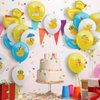 Sratte 40 Pcs Duck Balloon Rubber Duck Party Decorations 12 Inch Duck Shape Foil Balloons Blue Pink Yellow White Latex Balloon for Baby Shower Rubber Duck Themed Birthday Party Supplies (Shower)