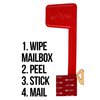 Universal Peel and Stick Replacement Mailbox Flag Replacement (No Tools Required, Fits Any Mail Box)