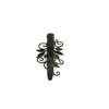 Generic Small black metal vine leaf hair pin alligator clip barrette for fine thin hair