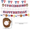Set of 5 Baseball Birthday Banner Baseball Party Decorations Baseball Theme Birthday Supplies Baseball Pennant Bunting Garlands for Kids Boys Adult Teen