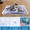 NQEUEPN Cat Water Play Mat, Kitty Sensory Water Mat Cool Comfort Pet Water Play Fun Water Sensory Pad Toy for Dog Cat Pet Water Play Alone