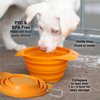 Kurgo Collaps-A-Bowl for Dogs, Collapsible Travel Dog Bowl, Pet Food & Hiking Water Bowl, Food Grade Bowl for Dogs, Travel Accessories for Pets, includes Carabiner (24 oz, Red)
