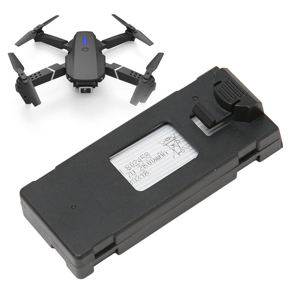 for E88 E525 Drone Battery, 3.7V 2600mAh RC Drone Replacement Lipo Battery for E88 E88PRO E88MAX E525 E99 E99PRO P1 P5PRO K3 S1 P8, Mini UAV RC Quadcopter Battery Parts