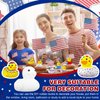 Sratte 72 Pieces DIY Rubber Ducks White Blank Rubber Ducks Bath Mini Ducks for Pool Bathtub Baby Party Favors Kids Birthday Gifts