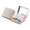 Portable Metal Travel Medicine Box/8 Compartments (Silver)
