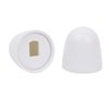4 Pieces Toilet Bolts Caps, A.I.FORCE Toilet Bolt Covers, Universal Toilet Floor Caps with Extra Washers for Easy Installation, Plastic Round Push-On Toilet Bowl Bolt Caps Covers, 1.44" Height, Almond