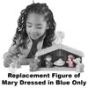 F-Price Replacement Figure for Fisher-Price Little People Nativity Set - DPX53 ~ Replacement Figure of Mary Dressed in Blue, Blue, White, Brown