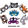 12pc Forest-Friends Animals Felt Face Costume Woodland Creatures Animal Cosplay Camp Themed Party Favors Supplies for Kids