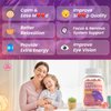 Saffron Gummies for Kids Adults 88.5mg, 15-in-1 Saffron Supplements for Kids, with B6, B12, C, D3, Magnesium Glycinate, Zinc for Nerve, Rest, Focus, Sugar Free, Vegan, Non- GMO, Peach Flavor, 60 Count