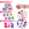 BANBALLON Unicorn Party Favors Unicorn Figures Goodie Rainbow Elastic Ball Bracelets Stickers Gifts Pinata Filler Bulk Toys for Unicorn Party Girl Kid Birthday Party Stuffers Supplies (Style 01)
