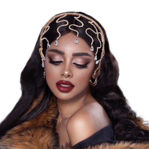 NAISKA Gold Crystal Rhinestone Headband Wedding Bridal Tiara Forehead Headpieces Jewelry Halloween Party Hair Accessories Headpiece for Women and Girls