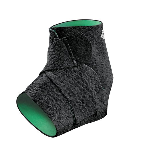 Mueller Sports Medicine Green Adjustable Ankle Support, For Men and Women, Black/Green, One Size Fits Most