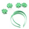 BinaryABC St Patrick's Day Headband,Shamrock Head Boppers Hats,St Patrick's Day Decorations,2Pcs