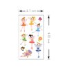 SIX VANKA (Pack of 10 Sheets) Floral Fairy Waterproof Temporary Tattoo Stickers for Kids Boys and Girls, Party Favors Decorations
