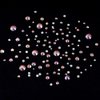 Tisslan 100pcs Mix Shapes Glass Ab Crystals Flatback Nail Decoration Gems 720pcs Round Rhinestones for Nails Crafts Assortment