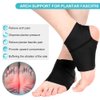Plantar Fasciitis Arch Socks with Gel Pads, Arch Ankle Support Sleeves for Flat Feet, Compression Ankle Arch Brace Wrap for Men and Women, Heel Spurs, Flat Foot, High/Low Arch Pain Relief, 1 Pair