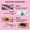 Perfect Key Faux Mink Eyelash Clusters Self Adhensive Fluffy Lash Clusters D Curl 8-16mm Natural Look Cluster Eyelashes No Glue Needed
