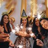2025 Happy New Year Party Decorations 26pcs New Year's Eve Party Supplies Includes Cone Hats, Tiaras and Bead Necklaces Party Supplies for New Year