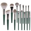 RIJAHO Makeup Brush Gift Set: 14 Professional Makeup Brush Set Senior Plant Fiber Bionic Silk Synthetic Face Kabuki Brush Set Foundation Blush Eye Shadow Brush Set