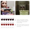 LUOZZY 48 PCS Miniature Wine Glasses Dollhouse 1:12 Miniature Wine Goblet Cups Model Tiny Wine Champagne Drink Cups Dollhouse Accessories