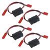 XINGYHENG 4 Pack On Off Power Switches Battery Receiver Switches with JST Connector Plug for RC Car Crawler Truck Airplane(Red)