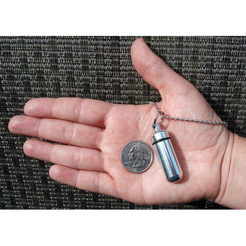 Lovely Star Of David/Jewish Star CREMATION URN Necklace on 24" Chain - Includes Velvet Pouch, Fill Kit, Instructions