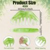 COMNICO Massage Comb, 2 PCS Jade Natural Guasha Scraping Scalp Comb Facial Care Massage Multifunctional Tool Gua Sha Comb Birthing Comb Massager for Head Caring Body Relaxing