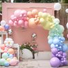 HOUSE OF PARTY 140PCS Pastel Rainbow Balloon Arch Garland Kit - Balloon Arch Kit-Birthday Balloons, Globos para Decoracion de Fiestas | Ideal for Halloween Birthday First Birthday Party Decorations