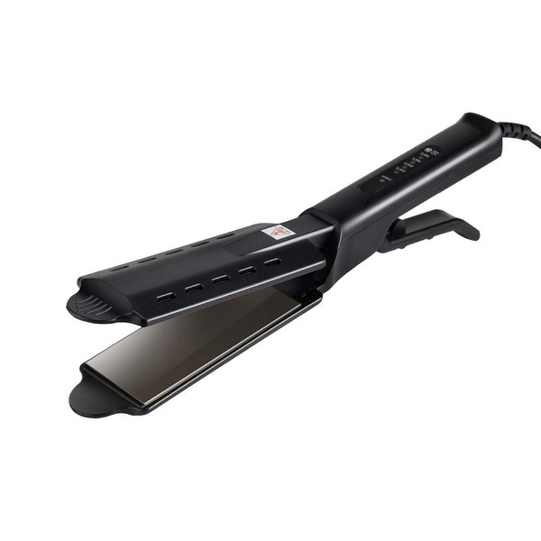FOXSMZZ Hair Iron, Ceramic Tourmaline Ionic Flat Iron Hair Straightener, Dual use Dry and Wet for Hair Care Adjustable Temperature, for All Hair Types