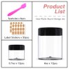 12 Pack 20g/20ml+12 Pack 4 oz Small Plastic Containers with Lids Cosmetic Sample Jar - for Lip Scrub, Body Butters, Cream, Slime, Craft Storage