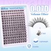 Lash Clusters Kit Wispy Natural Cluster Eyelash Extension Kit DIY Lash Extension Kit C Curl 10-16MM Eyelash Clusters Volume Individual Lashes Kit by Newcally