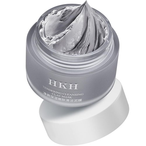 HKH Tendering Cleansing Clay Mask,Amazonian White Mud Mask,Moisturizing and Nourishing Facial Mask with Deep Cleansing &Pore Purifying, 4 oz
