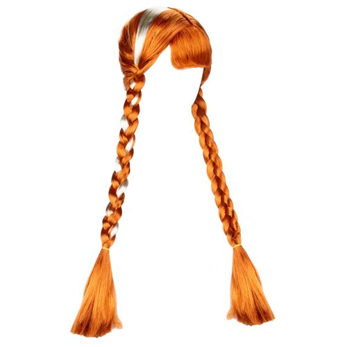 Joy Join Princess Anna Costume Wigs for Little Girls Birthday,Halloween,Christmas Party (Brown)