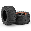 HAIBOXING RC Car Spare Parts Tires,1/16 Remote Control Trucks Replacement Wheels Complete(Front/Rear),High Grip Knobby Tread Tires With Sponge Inserted Apply to 16890A & 16890SA (M16821)