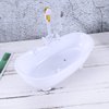 Toyvian Doll Bathroom Set Electric Doll Bathtub Doll House Furnisher Wood Mini Doll Bathtub Miniature Bathtub White Miniature Dollhouse Doll Playsets