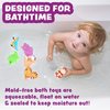 Tub Works® Rainforest™ Mold Free Bath Toys, 6 Pack | Sealed, No Hole Bath Toys Design Keeps Moisture Out | Soft, Squeezable & Float on Water | Easy-Grip Baby & Toddler Bath Toys | Great Baby Pool Toys