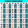 Tuenmofun 25 Sheets Glow In The Dark Temporary Tattoos for Kids, Individually Wrapped Waterproof Stickers with 50 Animals Styles for Boys and Girls Party Favors Makeup Decoration