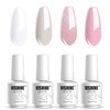 Vishine Nail Art UV LED Lamp Gel Polish Long-lasting Manicure Kit 4 Colors Set C183