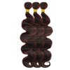30 30 30 Inch 99J Bundles Ombre Human Hair Bundles Burgundy Body Wave Bundles Peruvian Grade 8A Virgin Human Hair Extensions P1B99J Body Wave Bundles Burgundy Bundles