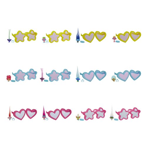 DREAMWORKS TROLLS World Tour Tiny Dancers Series 1 Collectible Wearable Toy Figures, 1 of 12 Different Characters, with Ring or Barrette