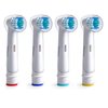 Replacement Brush Heads Compatible with Oral B Braun- Pack of 4 Precision Clean Electric Toothbrush Heads for Oralb PLUS 4 Bonus Protective Travel Covers – for Travel and Sanitary Convenience